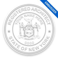 This professional architect embosser for the state of New York adheres to state regulations and provides top quality impressions. Orders over $75 ship free.