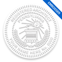 This professional architect embosser for the state of Pennsylvania adheres to state regulations and makes top quality impressions. Orders over $75 ship free.