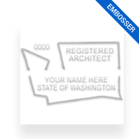 This professional architect embosser for the state of Washington adheres to state regulations and makes top quality impressions. Orders over $75 ship free.