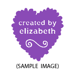 Customize this Created By stamp w/ fuzzy heart with your name or company info in your choice of 5 mounts! Free shipping on orders over $60!