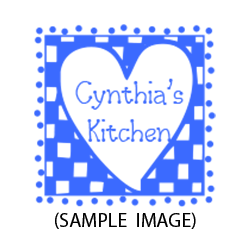 Stamp your name on recipe cards, baked goods and more with this Checkered Square with Heart From the Kitchen of stamp in your choice of 4 mounts and 5 ink colors.