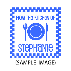 Personalize this From The Kitchen Of with Dinner Plate stamp with your name. Choose from 4 mount options. Free shipping on orders over $75!