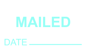 This MAILED w/ DATE self-inking stock stamp is available in your choice of 11 ink colors (5 standard, 6 premium) and 4 sizes. Orders over $100 ship free!