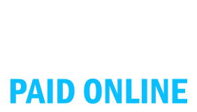 Use this PAID ONLINE self-inking stock stamp in 5 regular ink colors or 6 premium ones and 4 different impression sizes. Orders over $100 ship free!