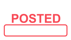 This POSTED With Box self-inking stock stamp now features 3 new size choices, making 4 total options with 11 ink color choices. Orders over $100 ship free!
