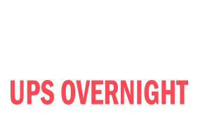 This UPS OVERNIGHT self-inking stock stamp comes in 11 standard and premium ink colors and is now available in 4 impression sizes. Orders over $100 ship free!