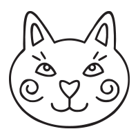 Cat Face Self-Inking Stamp