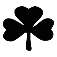 Shamrock clover self-inking rubber stamp available in your choice of 4 sizes and 11 ink colors. Refillable with Ideal ink. Orders over $60 ship free!