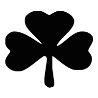 Shamrock clover self-inking rubber stamp available in your choice of 4 sizes and 11 ink colors. Refillable with Ideal ink. Orders over $100 ship free!