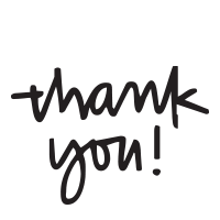 Thank You self-inking rubber stamp available in your choice of 4 sizes and 11 ink colors. Refillable with Ideal ink. Orders over $100 ship free!