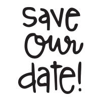 Save Our Date self-inking rubber stamp available in your choice of 4 sizes and 11 ink colors. Refillable with Ideal ink. Orders over $75 ship free!
