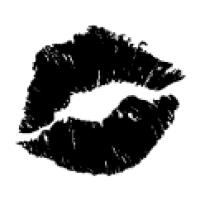 Lips self-inking rubber stamp available in your choice of 4 sizes and 11 ink colors. Clear impressions. Refillable with Ideal ink. Orders over $100 ship free.