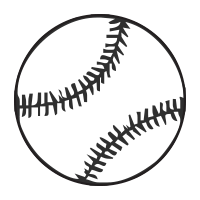 Baseball self-inking rubber stamp available in your choice of 4 stamp sizes and 11 ink colors. Refillable with Ideal ink. Orders over $100 ship free!
