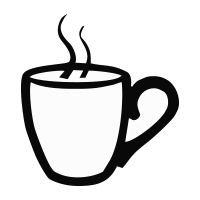 Curved coffee cup clipart self-inking rubber stamp is available in your choice of 4 sizes and 11 ink colors. Re-ink with Ideal ink. Orders over $100 ship free.