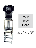 This Comet CPL10 5/8" square self-inking stamp comes in your choice of 11 ink colors or a dry pad. Customize up to 4 lines of text! Orders over $45 ship free!