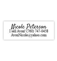 Personalize this custom consultant stamp with your business information. Fast and free shipping on all orders over $100!