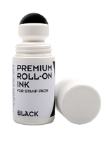 This premium water-based rubber stamp ink with roll on applicator is available in black ink. Contains 50 ml of ink per bottle. Orders over $45 ship free!