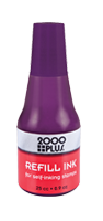This .9 oz bottle of violet refill ink is used in all Cosco self-inking stamps w/ a precision tip, application is easy & mess free. Orders over $45 ship free!