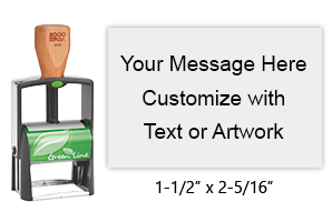Customize free w/ text or your logo in your choice of 11 ink colors. Free shipping on orders over $45. Top quality heavy duty Cosco GL2600 self-inking stamp.