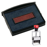 This 2 color Cosco replacement pad comes in your choice of 11 ink colors! Fits the Cosco model 3160 self-inking stamp. Orders over $45 ship free!