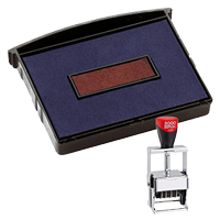 This 2 color Cosco replacement pad comes in your choice of 11 ink colors! Fits the Cosco model 3360 self-inking stamp. Orders over $45 ship free!