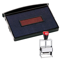 This 2 color Cosco replacement pad comes in your choice of 11 ink colors! Fits the Cosco model 3660 self-inking stamp. Orders over $45 ship free!