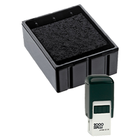 This Cosco replacement pad comes in your choice of 11 ink colors! Fits the Cosco model Q12 self-inking stamp. Reinkable & durable. Orders over $45 ship free!
