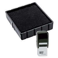 This Cosco replacement pad comes in your choice of 11 ink colors! Fits the Cosco model Q24 self-inking stamp. Orders over $45 ship free!