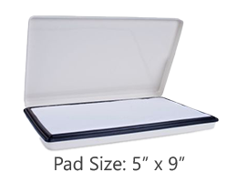 These large heavy duty metal stamp pads are ideal for use w/ industrial permanent inks. Refill w/ water-based ink/waterproof ink. Orders over $45 ship free!