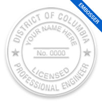 This professional engineer embosser for the District of Columbia adheres to state regulations and provides top quality impressions. Orders over $75 ship free!