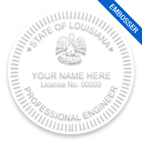 This professional engineer embosser for the state of Louisiana adheres to state regulations and provides top quality impressions. Orders over $75 ship free!