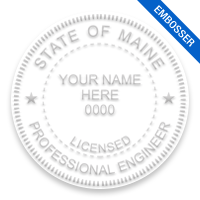 This professional engineer embosser for the state of Maine adheres to state regulations and provides top quality impressions. Orders over $100 ship free!