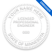 This professional engineer embosser for the state of Minnesota adheres to state regulations and provides top quality impressions. Orders over $75 ship free!