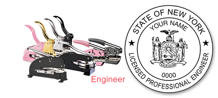 This professional engineer embosser for the state of New York adheres to state regulations and provides top quality impressions. Orders over $60 ship free!