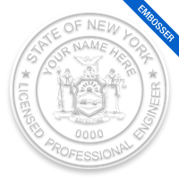 This professional engineer embosser for the state of New York adheres to state regulations and provides top quality impressions. Orders over $75 ship free!