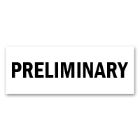 Our high quality Preliminary stamp is available in your choice of 3 mount options & ink color. Ideal for use on construction plans and documents. Ships fast!