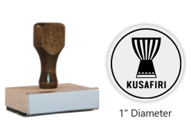 The 1" round Kusafiri Icon stamp is approved by the WAGGGS Marketing Dept. & World Centre Managers and requires a separate ink pad. Orders over $45 ship free!