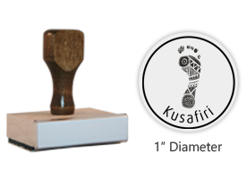The 1" round Kusafiri logo stamp is approved by the WAGGGS Marketing Dept. & World Centre Managers. Ink pad sold separately. Free shipping on orders over $60!