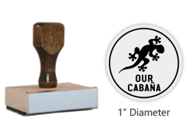 The 1" round Our Cabaña Icon stamp is approved by the WAGGGS Marketing Dept. & World Centre Managers & requires a separate ink pad. Orders over $45 ship free!