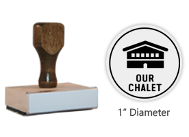 The 1" round Our Chalet Icon stamp is approved by the WAGGGS Marketing Dept. & World Centre Managers & requires a separate ink pad. Orders over $60 ship free!