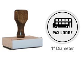 The 1" round Pax Lodge Icon stamp is approved by the WAGGGS Marketing Dept. & World Centre Managers & requires a separate ink pad. Orders over $75 ship free!