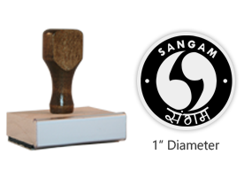 The 1" round Sangam Logo stamp is approved by the WAGGGS Marketing Department & World Centre Managers. Requires a separate ink pad. Orders over $45 ship free!