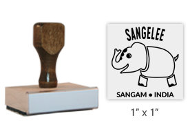 The 1" x 1" Sangam's Mascot stamp is approved by the WAGGGS marketing department & World Centre Managers. Ink pad sold separately! Orders over $45 ship free!