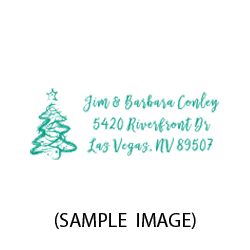 Create lovely holiday cards with this custom artistic tree holiday address stamp on 6 mount options. Fast & free shipping on orders $75 and over!