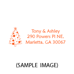 Create sweet holiday cards with this custom cartoon tree holiday address stamp on 6 mount options. Fast & free shipping on orders $75 and over!