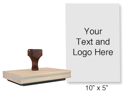 Customize this hand stamp with 25 lines of text or your artwork! Used for logos or office forms and requires a separate ink pad. Ships in 1-2 business days!