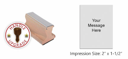 Customize this rubber stamp w/ up to 12 lines of text/your artwork! Great for logos or addresses! Separate ink pad required. Free shipping on orders over $100!