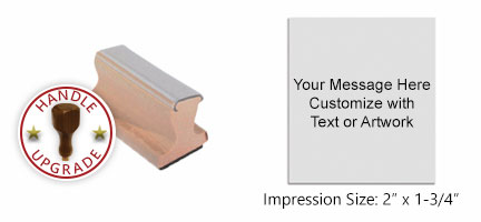 3/4" x 3/4"  CUSTOM RUBBER STAMP YOUR INFO LOGO TO USE WITH STAMP PAD