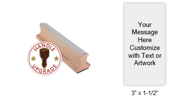 Customize this stamp w/ up to 8 lines of text or your artwork! Ideal size for logos or gift tags! Separate ink pad required. Free shipping on orders over $100!