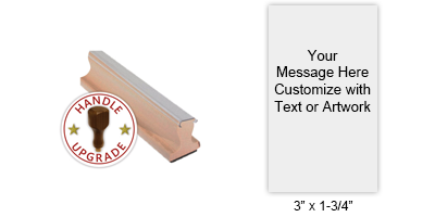 Customize this stamp w/ up to 18 lines of text/artwork! Best for logos, forms or document stamps! Separate ink pad required. Free shipping on orders over $100!